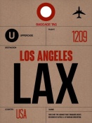 NAXART Studio - LAX Los Angeles Luggage Tag 1