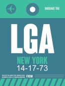 NAXART Studio - LGA New York Luggage Tag 2