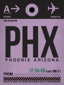 NAXART Studio - PHX Phoenix Luggage Tag 1