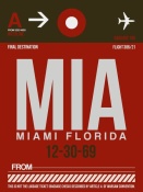 NAXART Studio - MIA Miami Luggage Tag 2