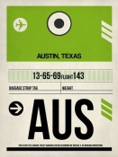 NAXART Studio - AUS Austin Luggage Tag 1