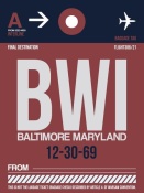 NAXART Studio - BWI Baltimore Luggage Tag 2