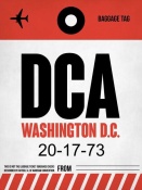 NAXART Studio - DCA Washington Luggage Tag 1