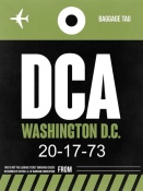 NAXART Studio - DCA Washington Luggage Tag 2