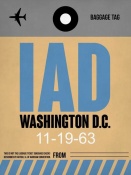 NAXART Studio - IAD Washington Luggage Tag 1