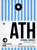 NAXART Studio - ATH Athens Luggage Tag 1