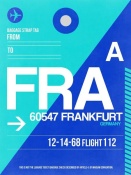 NAXART Studio - FRA Frankfurt Luggage Tag 1