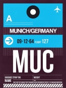 NAXART Studio - MUC Munich Luggage Tag 1