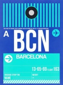 NAXART Studio - BCN Barcelona Luggage Tag 2