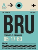 NAXART Studio - BRU Brussels Luggage Tag 1