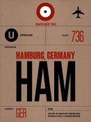 NAXART Studio - HAM Hamburg Luggage Tag 1