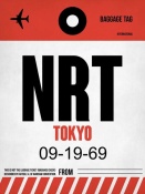 NAXART Studio - NRT Tokyo Luggage Tag 1