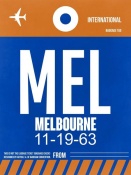 NAXART Studio - MEL Melbourne Luggage Tag 2