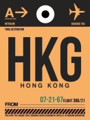 NAXART Studio - HKG Hog Kong Luggage Tag 2