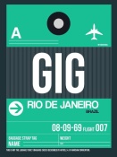 NAXART Studio - GIG Rio De Janeiro Luggage Tag 1