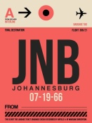 NAXART Studio - JNB Johannesburg Luggage Tag 2