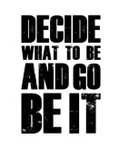 NAXART Studio - Be It Poster White