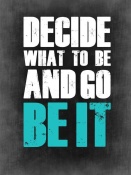 NAXART Studio - Be It Poster Grey