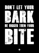 NAXART Studio - Bark And Bite Poster Black