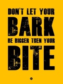 NAXART Studio - Bark And Bite Poster Yellow