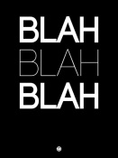 NAXART Studio - BLAH BLAH BLAH Black Poster