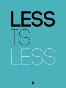 NAXART Studio - Less Is Less Poster Blue