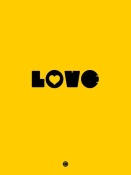 NAXART Studio - LOVE Yellow Poster