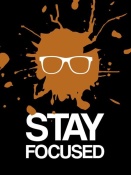 NAXART Studio - Stay Focused Splatter Poster 3