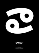 NAXART Studio - Cancer Zodiac Sign White
