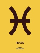 NAXART Studio - Pisces Zodiac Sign Brown