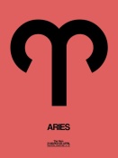 NAXART Studio - Aries Zodiac Sign Black