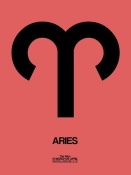 NAXART Studio - Aries Zodiac Sign Black