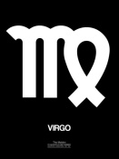 NAXART Studio - Virgo Zodiac Sign White