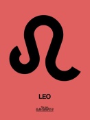 NAXART Studio - Leo Zodiac Sign Black