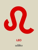 NAXART Studio - Leo Zodiac Sign Red