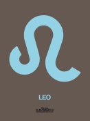 NAXART Studio - Leo Zodiac Sign Blue