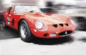 NAXART Studio - 1962 Ferrari 250 GTO Watercolor