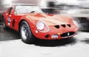 NAXART Studio - 1962 Ferrari 250 GTO Watercolor