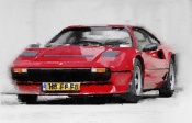 NAXART Studio - Ferrari 208 GTB Turbo Watercolor