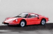 NAXART Studio - Ferrari Dino 246 GT Watercolor
