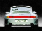 NAXART Studio - 1993 Porsche 911 Rear Watercolor
