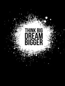 NAXART Studio - Dream Bigger Poster Black