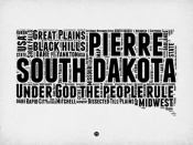 NAXART Studio - South Dakota Word Cloud 1