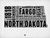 NAXART Studio - North Dakota Word Cloud 2