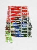 NAXART Studio - Alabama Watercolor Word Cloud