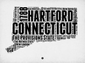 NAXART Studio - Connecticut Word Cloud 2