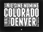 NAXART Studio - Colorado Black and White Map