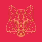 NAXART Studio - Fox on Red