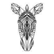 NAXART Studio - Zebra on White