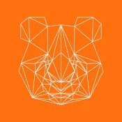 NAXART Studio - Panda on Orange